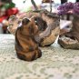 Carved Tigers Eye Bear, Hand Crafted, 2.25 Inches