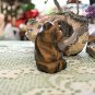 Carved Tigers Eye Bear, Hand Crafted, 2.25 Inches