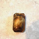 Pillow Beads, Brown Shimmer Acrylic Resin, 29mm x 25mm x 10mm, 4 Beads