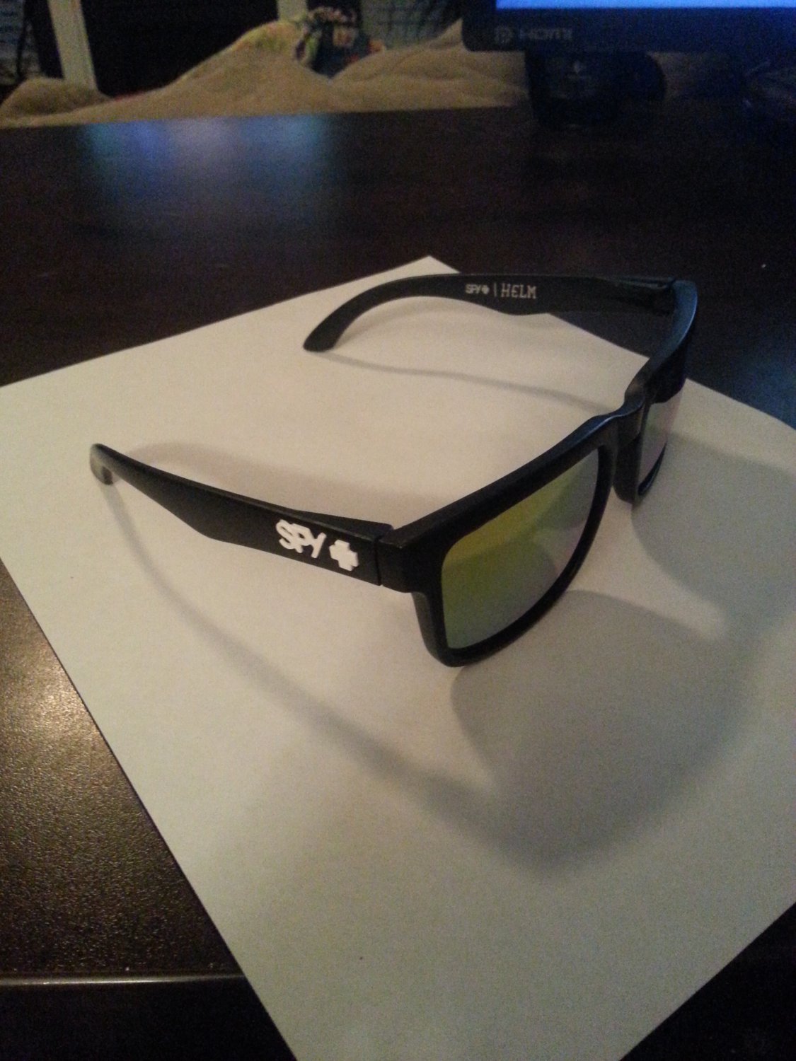 New Spy Optic Helm Ken Block Sunglasses Black White 55 mm