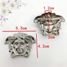Goddess head Silver buckles 1 pair (5.3cmx4.2cm)