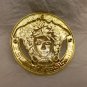 Goddess head Medium Gold shoes/hats/clothing buckle 1 piece (7.5cm diameter)