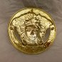 Goddess head Medium Gold shoes/hats/clothing buckle 1 piece (7.5cm diameter)