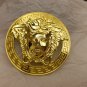 Goddess head Medium Gold shoes/hats/clothing buckle 1 piece (7.5cm diameter)