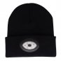 TOQUE/BEANIE With 5 LED lights - BLACK