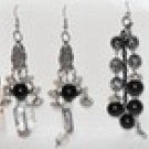 ELEGANT CHANDELIER EARRINGS, DOVE CHARMED BRACELET SET