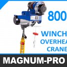 Hoist-Electric Overhead Lift Crane 800kg Motor Shop Home Winch Garage Cable