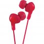 JVC HAFR6R Gumy(R) Plus In-Ear Earbuds with Remote & Microphone (Red)