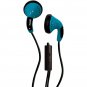 MAXELL 196141 Color Earbuds with Microphone (Blue)