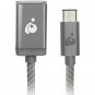 IOGEAR G2LU3CAF10-SG Charge & Sync USB(TM)-C to USB-A Adapter (Space Gray)
