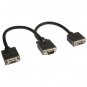 TRIPP LITE P516-001 VGA Monitor Y-Splitter Cable, 1ft (for Standard-Resolution Monitors)