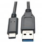 TRIPP LITE U428-003 C-Male to A-Male USB 3.1 Cable, 3ft