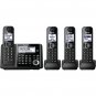 PANASONIC KX-TGF344B DECT 6.0 1.9 GHz Expandable Digital Cordless Phone System (4 Handsets)
