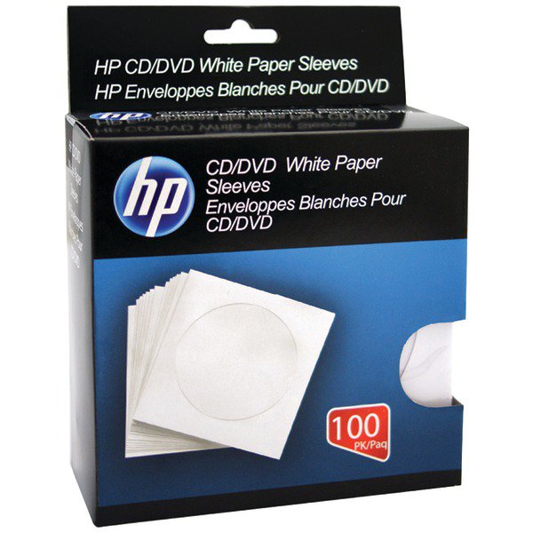 HP HPWS100RB CD/DVD Storage Sleeves (100 pk)