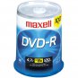 MAXELL 638014 4.7GB DVD-Rs (100-ct)