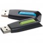 VERBATIM 99127 Store 'n' Go V3 USB 3.0 Flash Drives (32GB; 2 pk; Blue/Green)