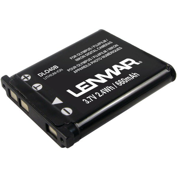 LENMAR DLO40B Olympus(R) LI-40B, FujiFilm(R) NP-45, Nikon(R) EN-EL10, Casio(R) NP-80, Kodak(R) KLIC-