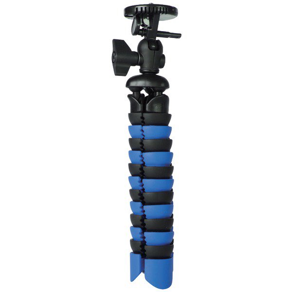 VIVITAR VIV-SP-12-BLU/BLK Large Rubberized Spider Tripod (Blue/Black)