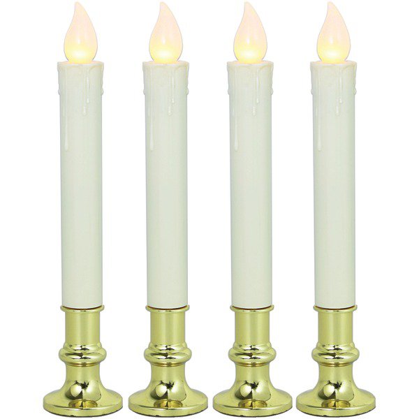 NORTHPOINT GM8270 LED Flickering Candles with 8-Hour Timer, 4 pack