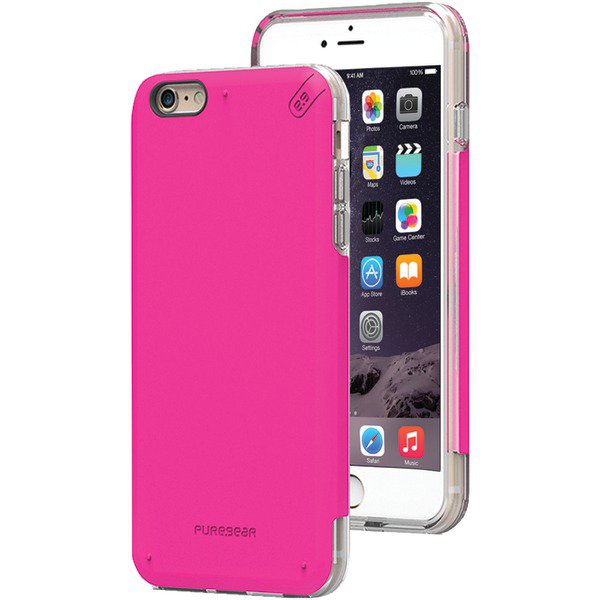 Puregear 11075VRP iPhone(R) 6 Plus/6s Plus DualTek(R) PRO Case (Pink/Clear)