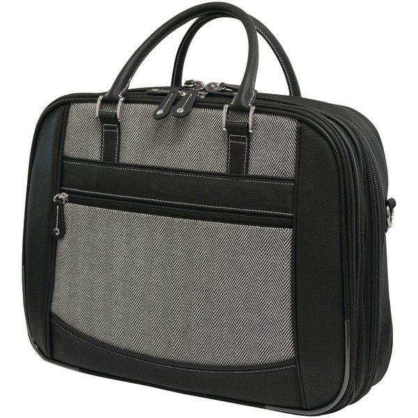 MOBILE EDGE MESFEBHL 16"" Herringbone Large Checkpoint Friendly Notebook Bag