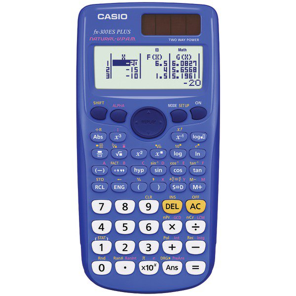 CASIO FX300ESPLUSBLU Fraction & Scientific Calculator (Blue)