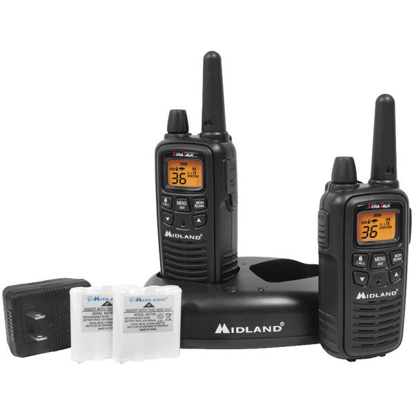 MIDLAND LXT600VP3 30-Mile GMRS Radio Pair Pack with Drop-in Charger ...