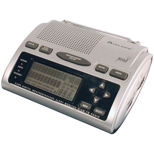 MIDLAND WR300 Deluxe SAME Weather Alert/AllHazard Radio with AM/FM Radio