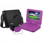 EMATIC EPD707PR 7"" Portable DVD Player Bundles (Purple)