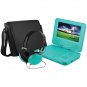 EMATIC EPD707TL 7"" Portable DVD Player Bundles (Teal)