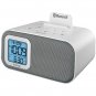 IHOME IBT22WS Bluetooth(R) Bedside Dual Alarm Clock with USB Charging & Auxiliary Input (White)
