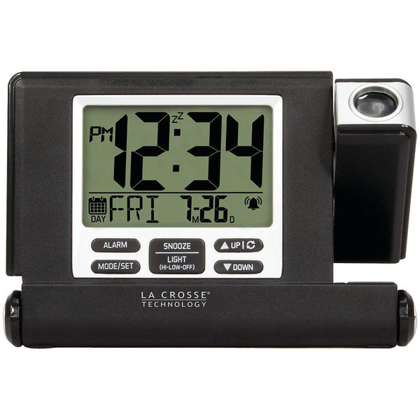 LA CROSSE TECHNOLOGY 6161908INT Travel Projection Alarm Clock