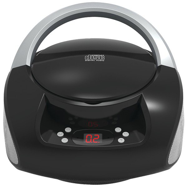 SYLVANIA SRCD251-BLACK Portable CD Boom Box with AM/FM Radio