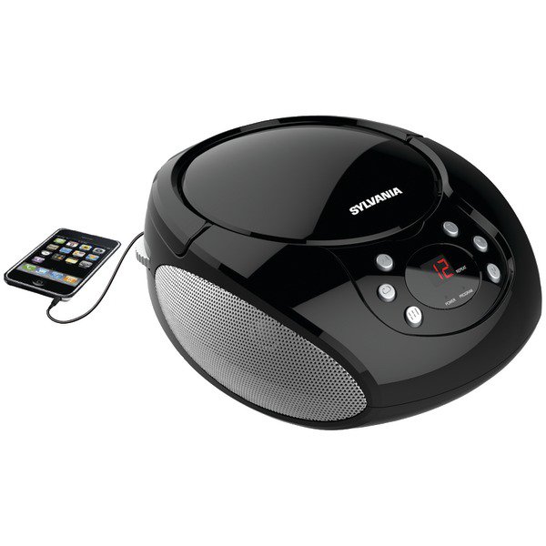SYLVANIA SRCD261-B-BLACK Portable CD Players with AM/FM Radio (Black)