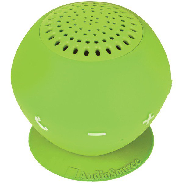 AUDIOSOURCE SP2GRE Sound pOp 2(TM) Water-Resistant Bluetooth(R) Speaker (Green)