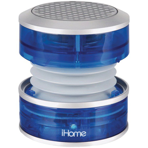 IHOME iM60LT Rechargeable Mini Speaker (Blue Translucent)
