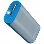 MERKURY MI-PB420-400 4,000mAh Rubberized 2-Tone Power Bank (Gray/Blue)