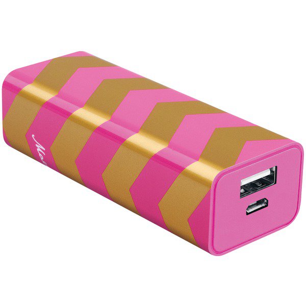 THE MACBETH COLLECTION MB-PB222-RCG 2,200mAh Power Bank (Rugby Chevron Glimmer)
