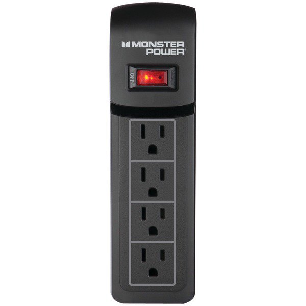 MONSTER POWER 121819 4Outlet Essentials 410 Surge Protector