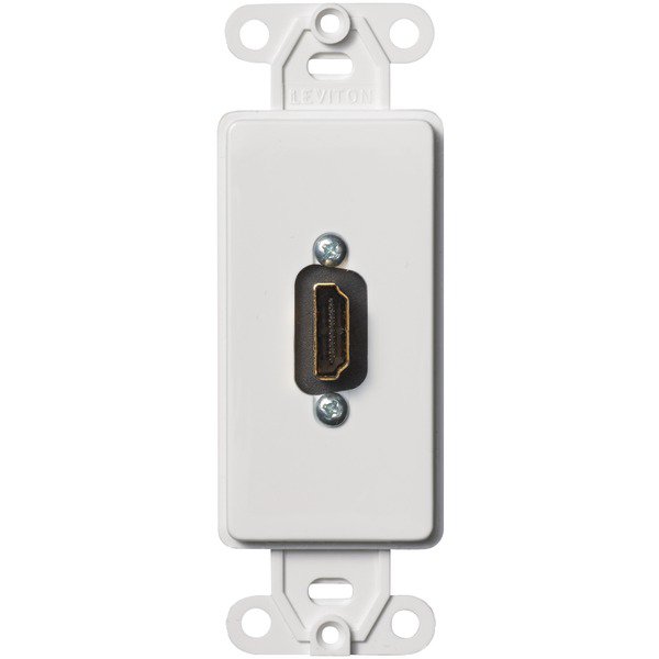 LEVITON 41647W Decora(R) Insert HDMI(R) Wall Plate