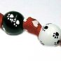Handpainted Puppy Love Paws & Hearts Keychain