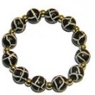 Handpainted Animal Print Giraffe Adult Stretch Bracelet
