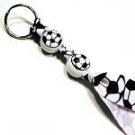 Handpainted Soccer Ball Sports Keychain