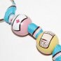 Nurse Appreciation Handpainted Keychain on Pink & Blue Grosgrain Ribbon