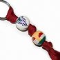 Italian Tuscan Wine Vinyard Handpainted Keychain