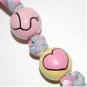 Handpainted Nurse Keychain on Pink Ribbon