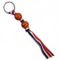 Handpainted Sporty Basketball Keychain