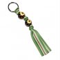 Handpainted Sunflower Brown & Yellow Flower Keychain