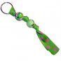 Handpainted Golf Course Sports Grosgrain Ribbon Keychain