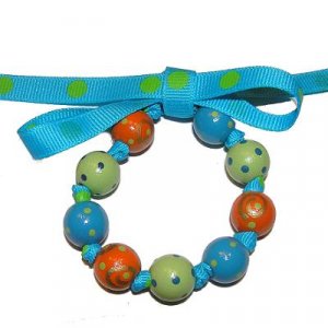 I Love Goofy Handpainted Bow Bracelet